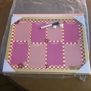 XO, sienna whiteboard planner brand new